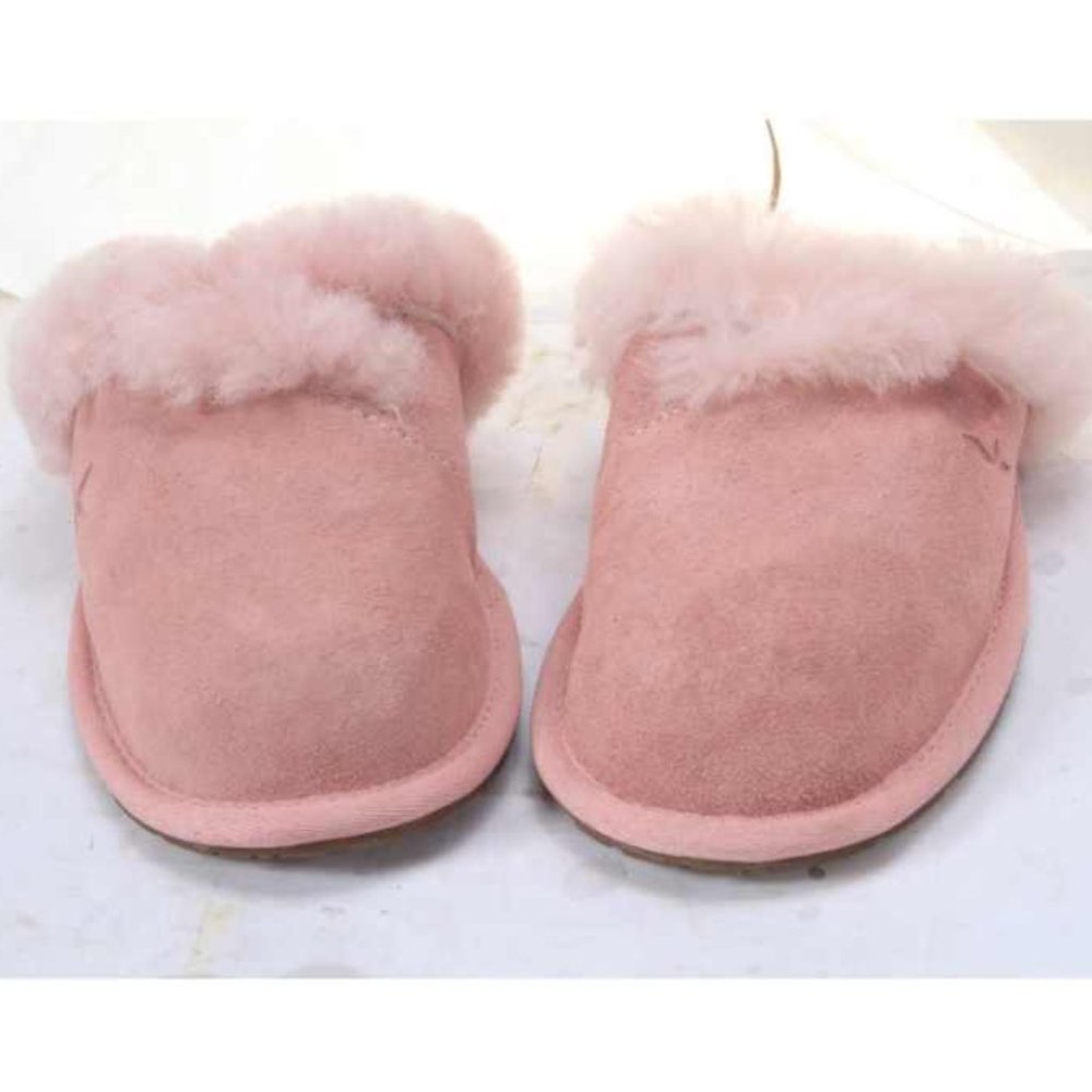 NWOB KOOLABURRA BY UGG MILO slippers slip on slide suede womens shoes pink 6 - Picture 3 of 14